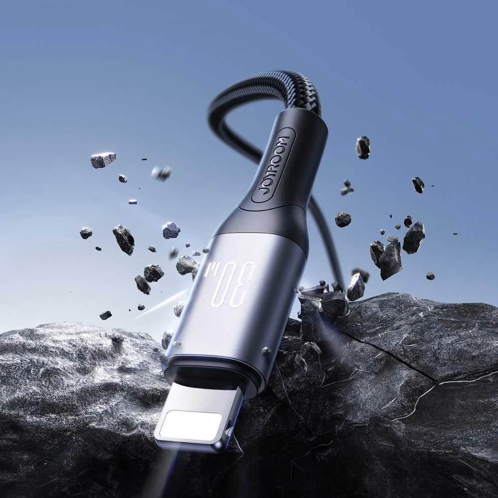 USB kabelis Joyroom S-A28 USB-C į Lightning 30W 1.0m juodas