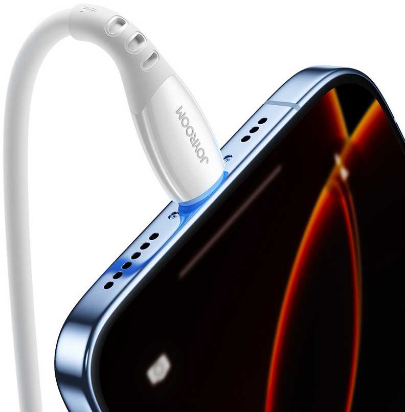 Joyroom S-A59 Vibrant Series 3A USB-A - Lightning cable 1.2m - baltas