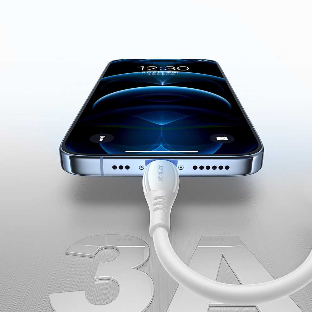 Joyroom S-A59 Vibrant Series 3A USB-A - Lightning cable 1.2m - baltas