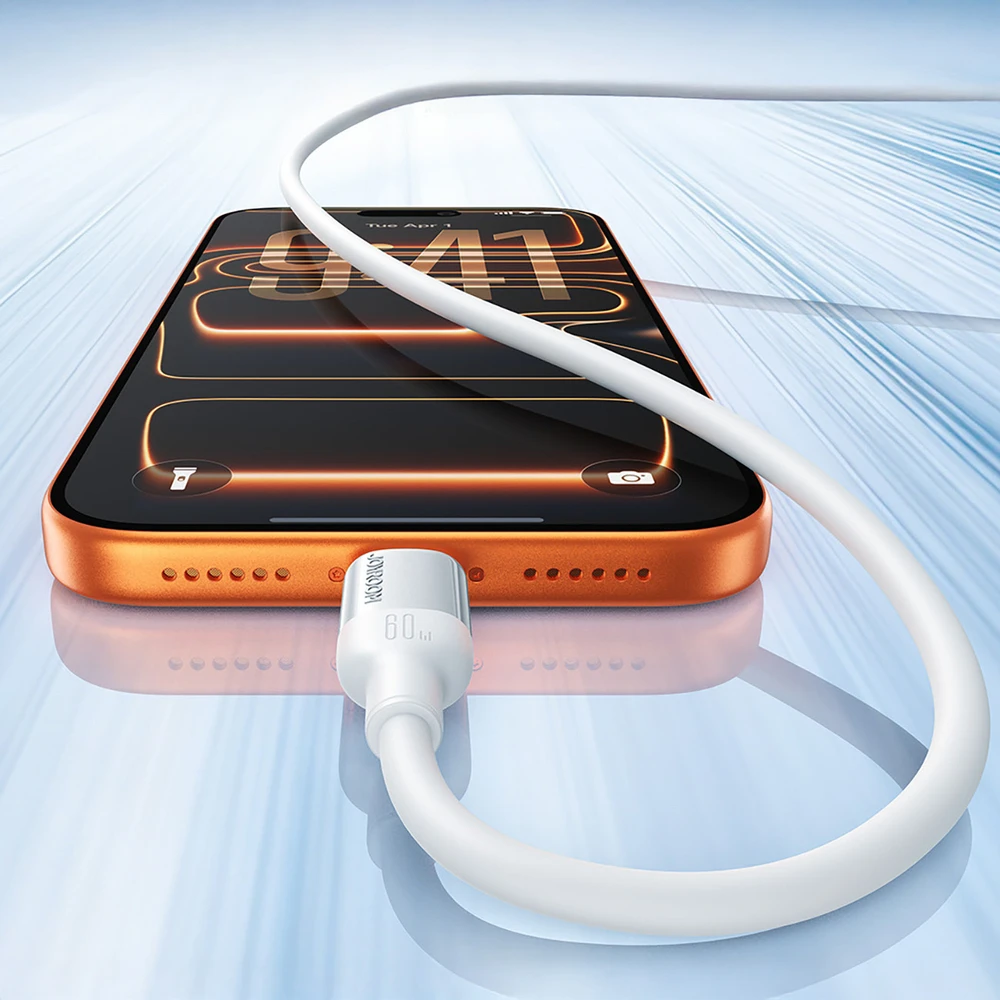 Joyroom S-A62 Lively serijos 3A USB-A - USB-C kabelis 1,2 m - baltas
