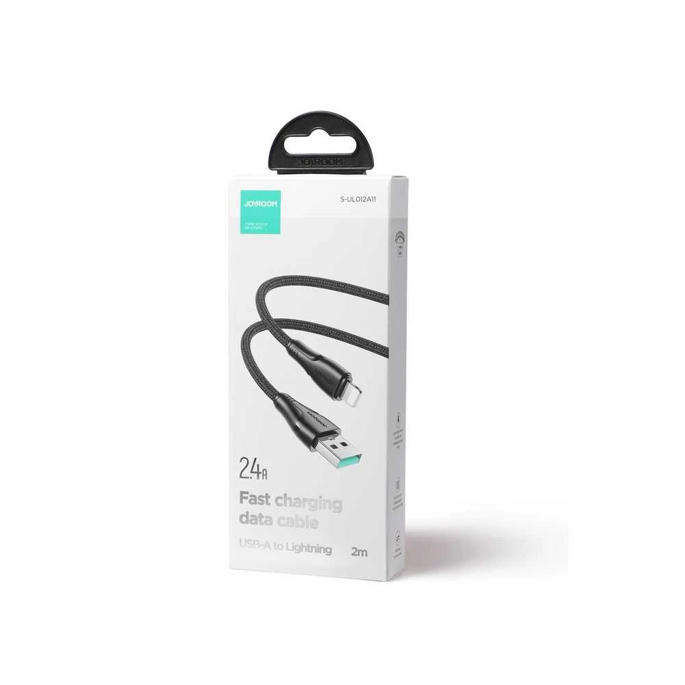 USB kabelis viršija / Lightning / 2m Joyroom S-UL012A11 (juodas)