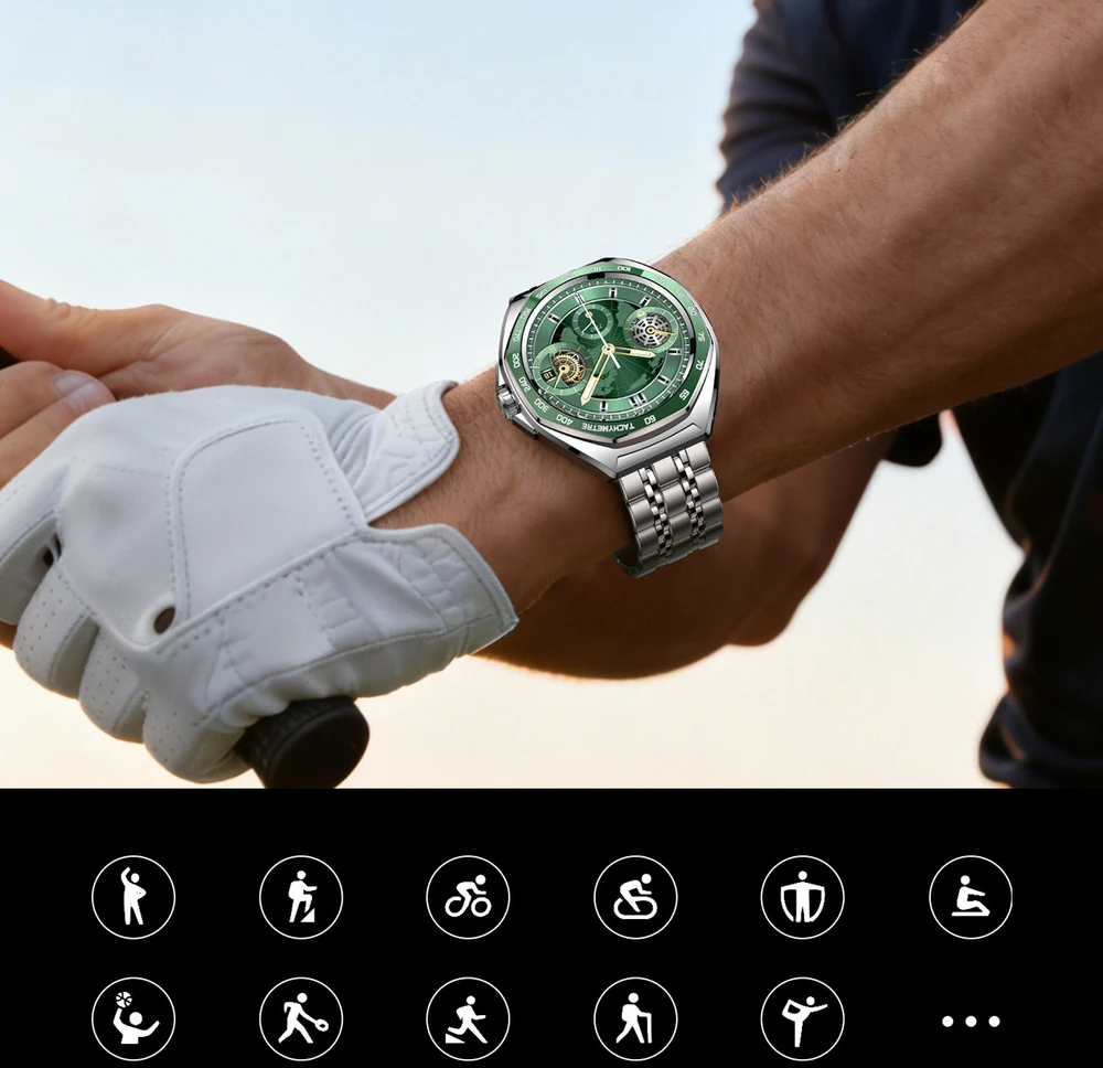 Joyroom Venture Series JR-FV2 Pro AMOLED 1.43" 5 ATM Išmanusis laikrodis with Call Function - Sidabrinis