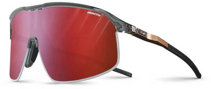 Julbo sportiniai akiniai raudonais stiklais