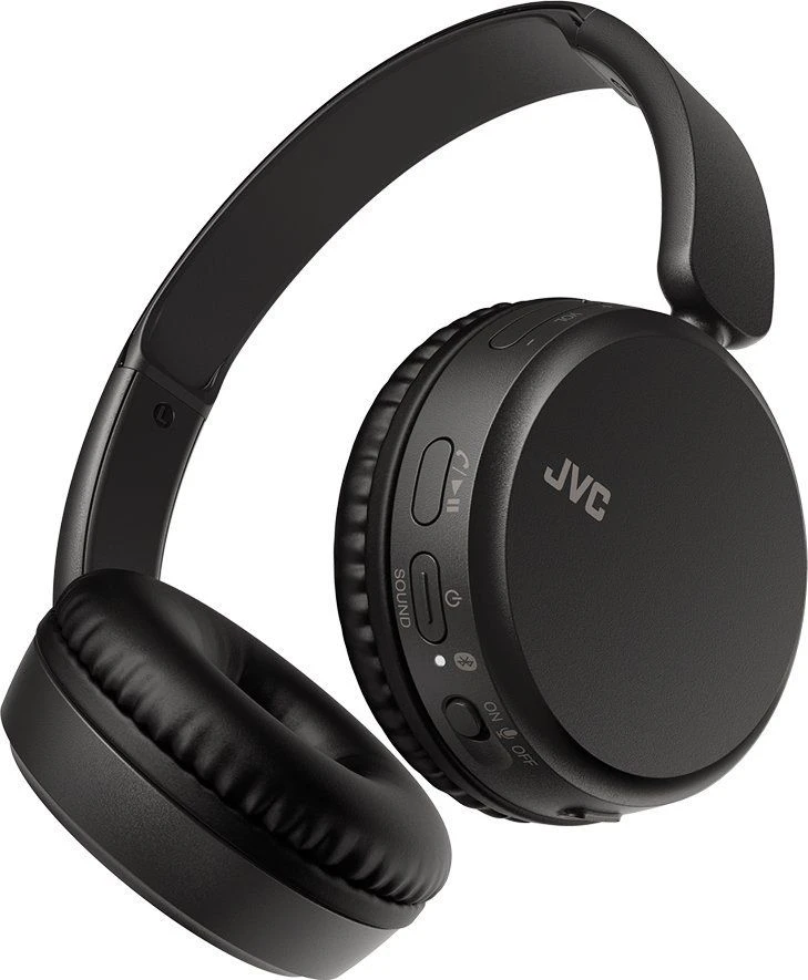 JVC, HA-S36W-BU, juodos sp. dinaminės ausinės, mikrofonas