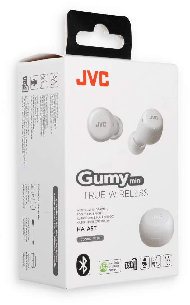 JVC, HA-A5T-WNE, baltos sp. dinaminės ausinės