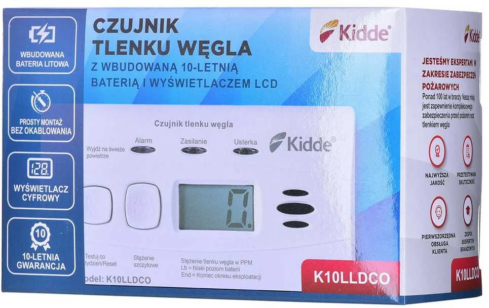 Anglies monoksido jutiklis Kidde K10DLLCO