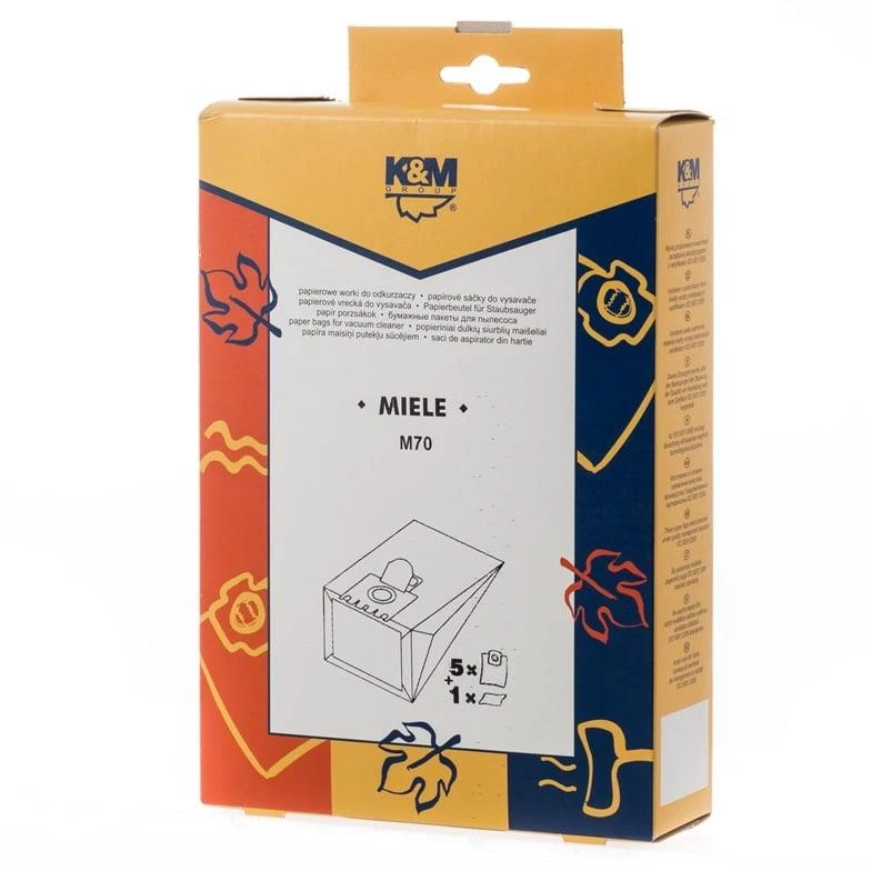 K_M Dulkių siurblio maišeliai K&M M70, 5 vnt