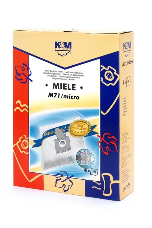 K_M Dulkių siurblio maišeliai K&M M71 Micro, 4 vnt.