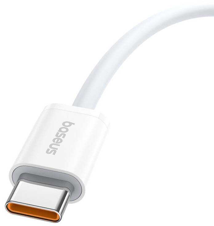 Greito įkrovimo laidas USB-C arba USB-C Baseus Superior 2 100W 2m (baltas)