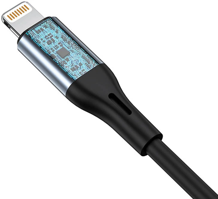 Vipfan Kabelis VFAN L05 Lightning į 3,5 mm mini jack AUX, 1 m pilkas