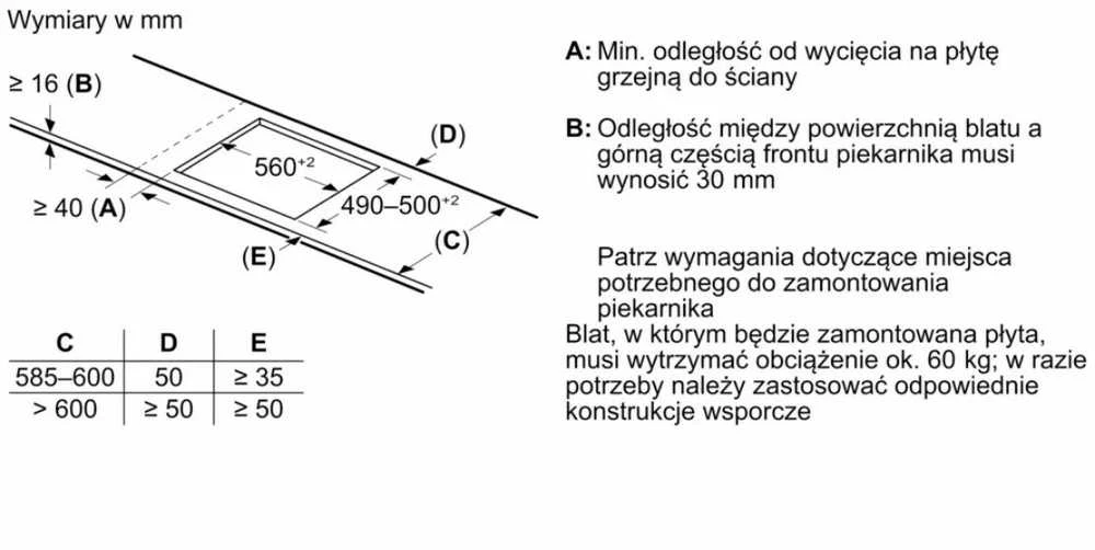 BOSCH indukcinė kaitlentė PVQ61CHB1E kilimėlis