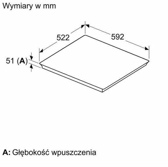 BOSCH indukcinė kaitlentė PVQ61CHB1E kilimėlis