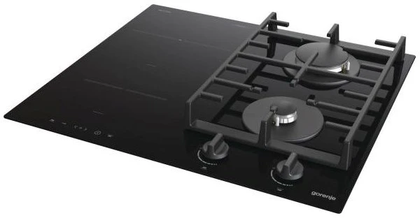 Gorenje kaitlentė GCI691BSC Indukcija ir dujos, Degiklių / virimo zonų skaičius 4, Juodas, Laikmatis