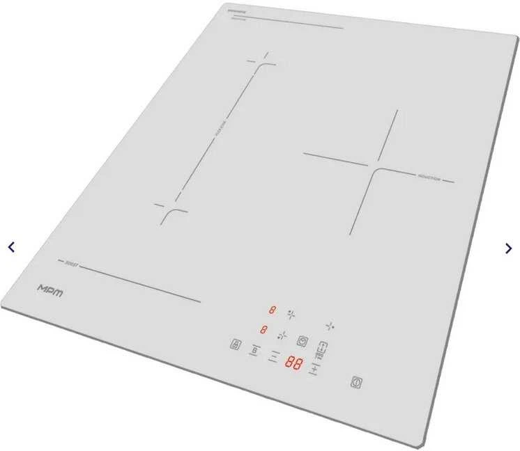 45cm balta įmontuojama indukcinė kaitlentė MPM MPM-45-IM-16/W