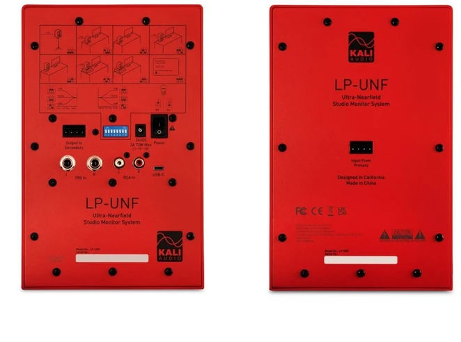 Kali Audio LP-UNF-R - „Bluetooth“ monitoriaus garsiakalbių pora (raudona)