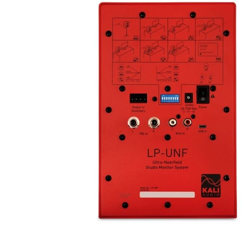Kali Audio LP-UNF-R - „Bluetooth“ monitoriaus garsiakalbių pora (raudona)