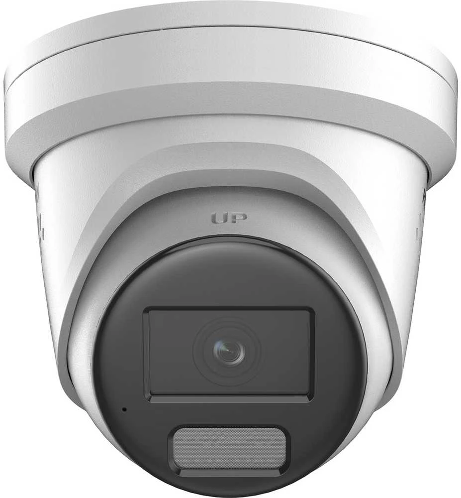 Hikvision kupolas DS-2CD2347G2H-LISU/SL F2.8 (balta, 4 MP, 30 m. IR; 30 m. LED, hibridinis apšvietimas)