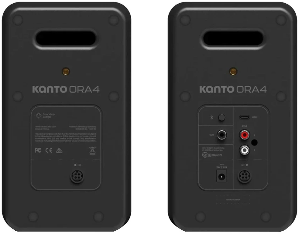 Kanto Audio ORA4 - a pair of 140W USB-C / Bluetooth reference speakers (juodas)