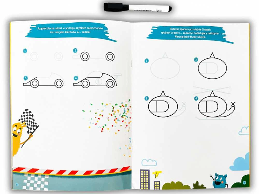 Kapitan Nauka Kapitono Mokslo Doodles Išmokite piešti. Transporto priemonės KS1197