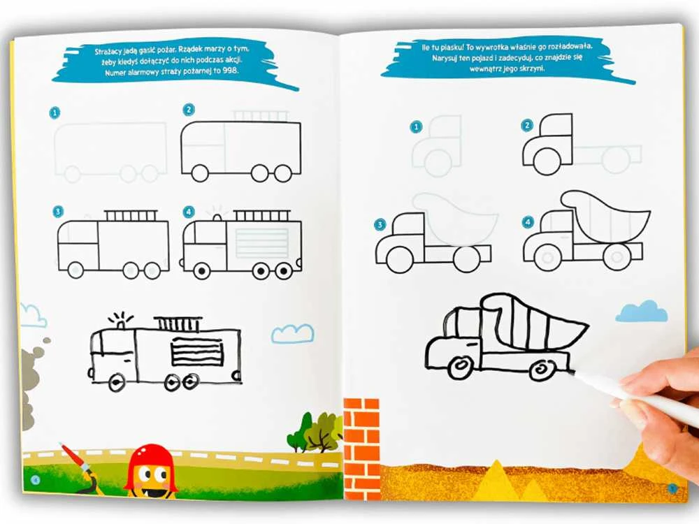 Kapitan Nauka Kapitono Mokslo Doodles Išmokite piešti. Transporto priemonės KS1197