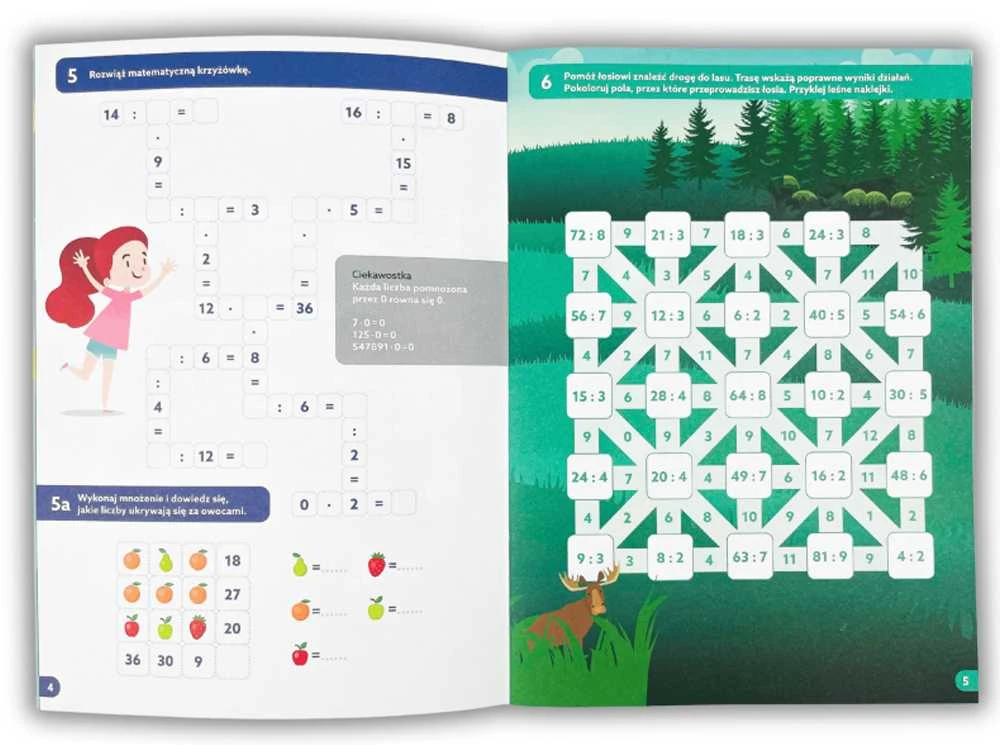 Nasza Ksiegarnia Kapitonas Nauka. Kapitono mokslo edukacinė serija. Daugyba ir dalyba. KS1202 užduotys.
