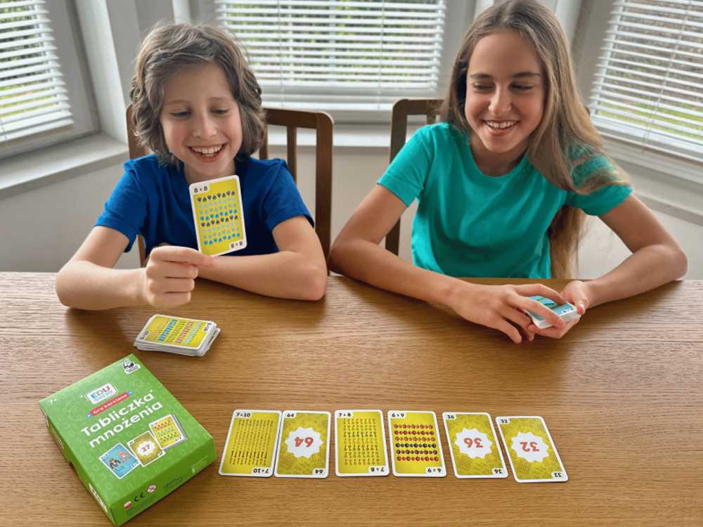 Kapitan Nauka Captain Science EDUseries. Multiplication Table Card Game GR0817