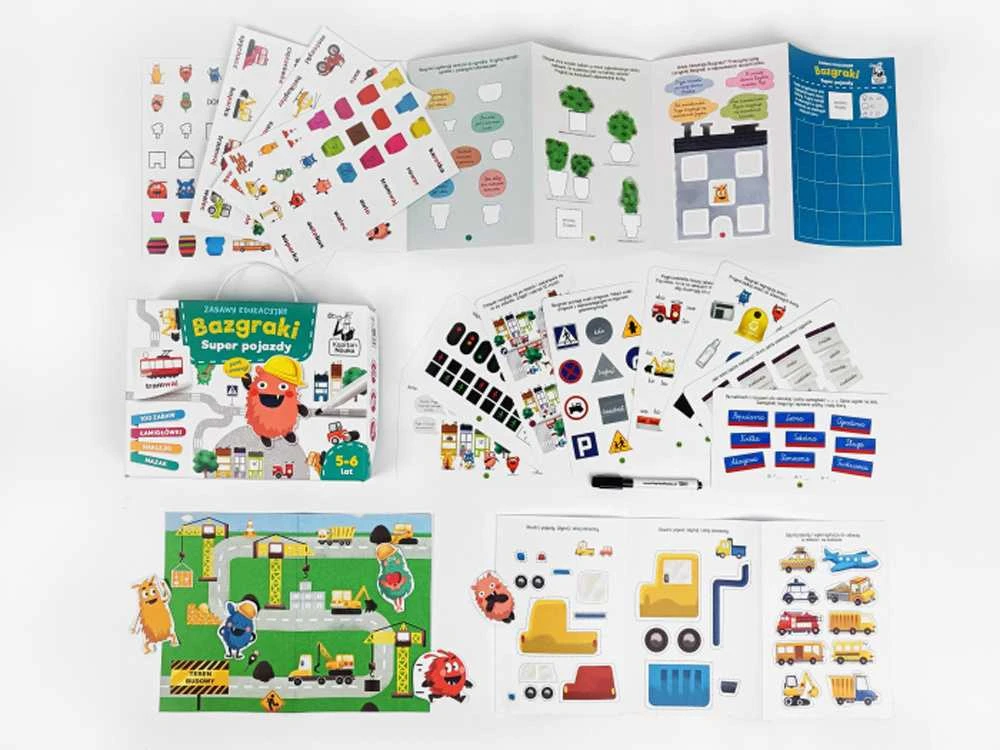 Kapitan Nauka Kapitono Moksliniai Piešinukai Super transporto priemonės Edukaciniai Linksmi Dėlionės KS0883