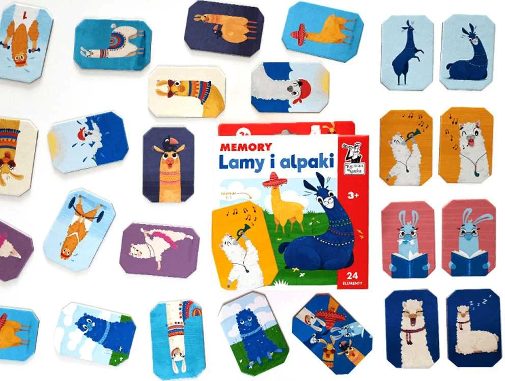 Dėlionė Kapitan Nauka Memory Llamas and Alpacas 3+ GR0636