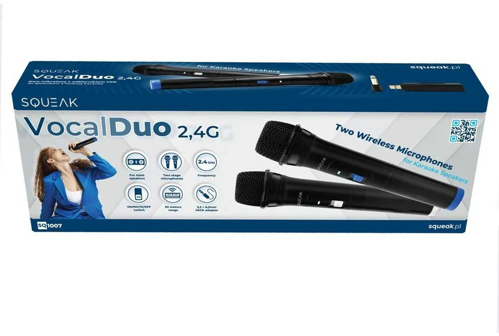 Squeak KARAOKE MICROPHONES SET VOCALDUO 2,4G SQ1007