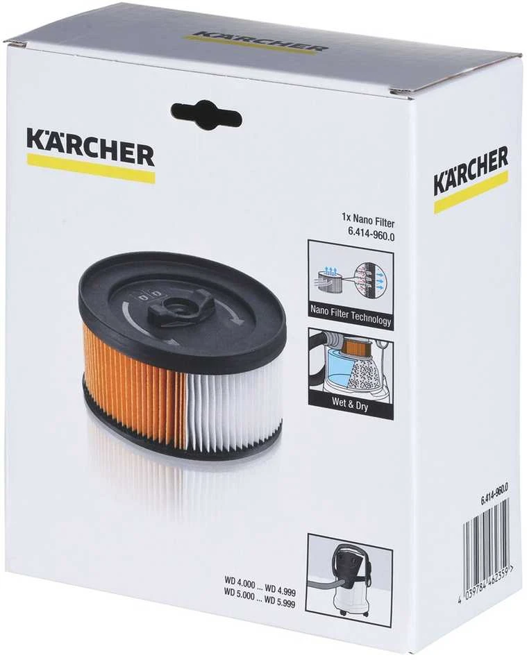Karcher Nano danga padengtas kasetinis filtras KFI 431...