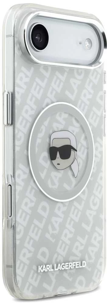 Karl Lagerfeld IML Karl Head Logo MagSafe iPhone Air dėklas – pilkas