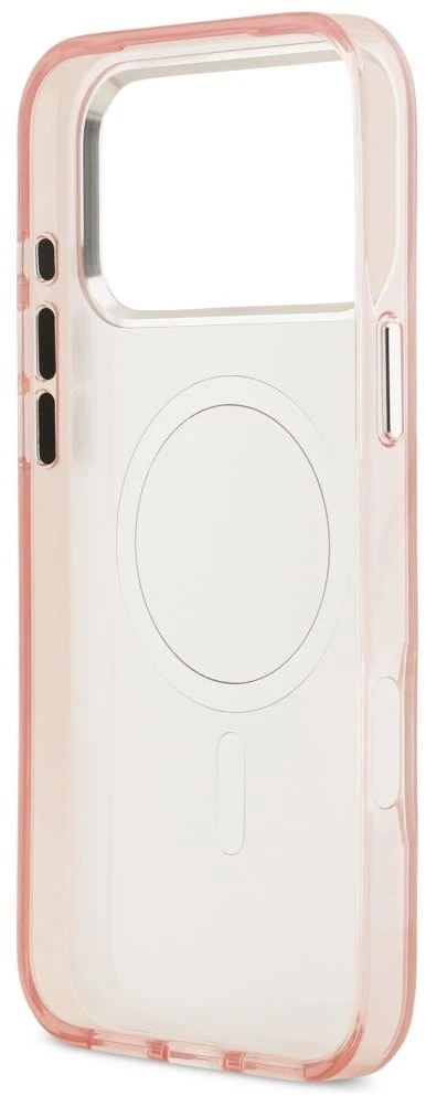 Karl Lagerfeld IML Aquarelle Choupette & Logo MagSafe dėklas skirtas Apple iPhone 17 Pro rožinės spalvos