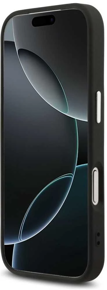 Karl Lagerfeld Choupette Pin MagSafe dėklas skirtas Apple iPhone 17 Pro Max juodos spalvos