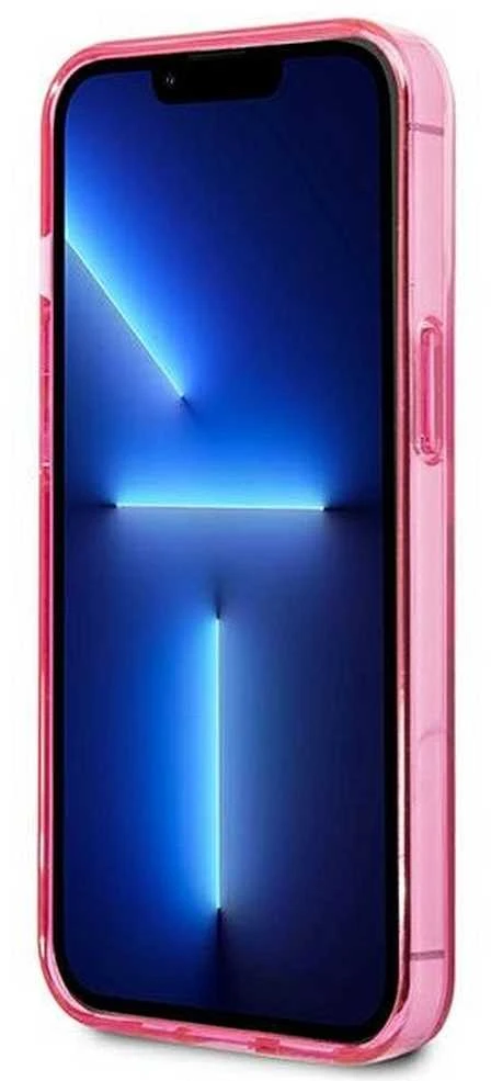 Karl Lagerfeld KLHCP13LTGKCP Apple iPhone 13 Pro / 13 6,1″ kietas dėklas rožinės spalvos Gradient Ikonik Karl & Chou