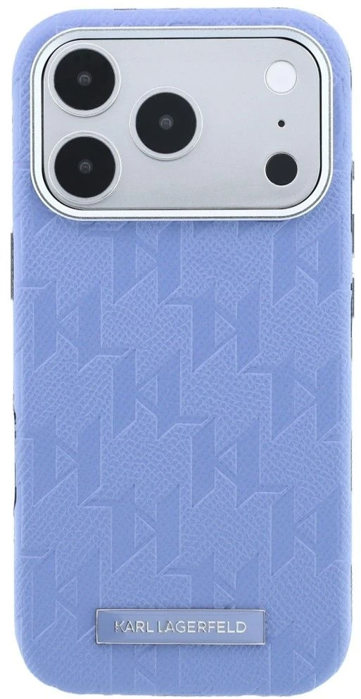 Dėklas Karl Lagerfeld case for IPHONE 18 Pro Max/17 Pro max compatible with MagSafe (Mono Resin Logo) light mėlynas