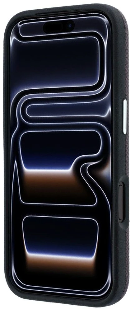 Dėklas Karl Lagerfeld case for IPHONE 18 Pro/ 17 Pro compatible with MagSafe (Grained Choupette Head Metal) burgundy
