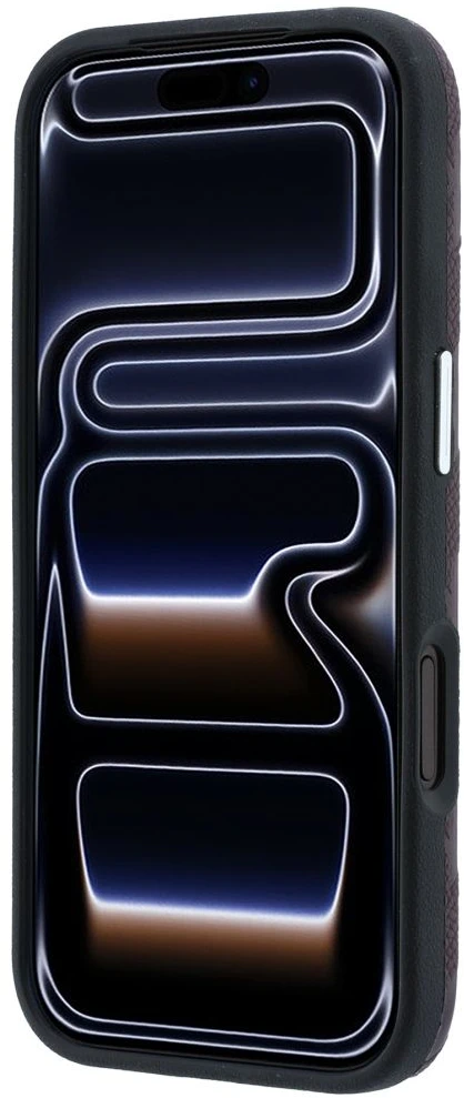 Dėklas Karl Lagerfeld case for IPHONE 18 Pro Max/17 Pro Max compatible with MagSafe (Mono Resin Logo) burgundy