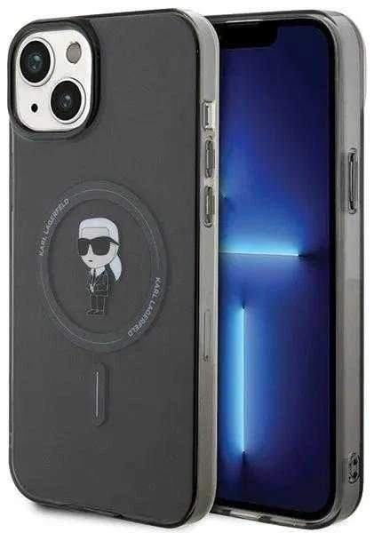 Karl Lagerfeld KLHMP15MHFCKNOT Apple iPhone 15 Plus / 14 Plus 6.7″ skaidrus kietas dėklas IML Ikonik MagSafe
