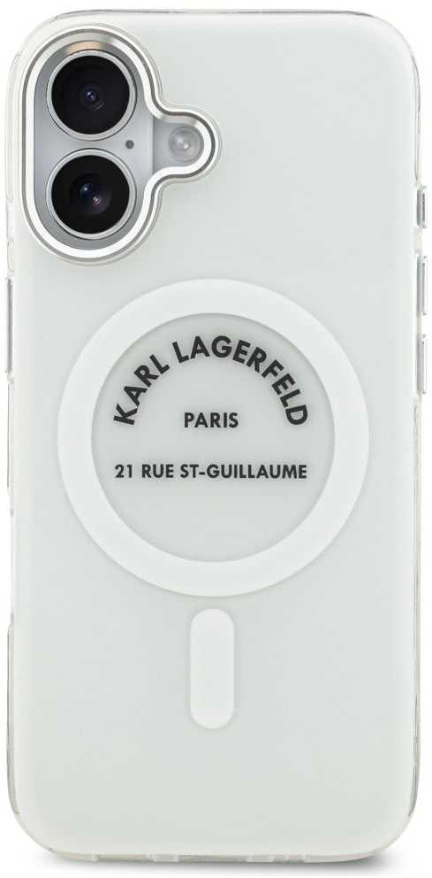 Karl Lagerfeld IML Karl RSG Logo MagSafe - dėklas skirtas Apple iPhone 17 transparent