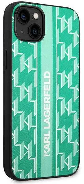 Dėklas Karl Lagerfeld KLHCP14SPGKLSKN iPhone 14 6.1 "hardcase žalias / žalias Monogram Stripe