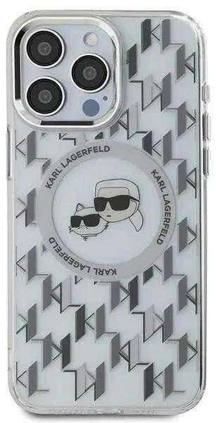 Dėklas Karl Lagerfeld KLHMP15SHMCKMHT Apple iPhone 15 6.1″ skaidrus IML Monogram Karl&Choupette H