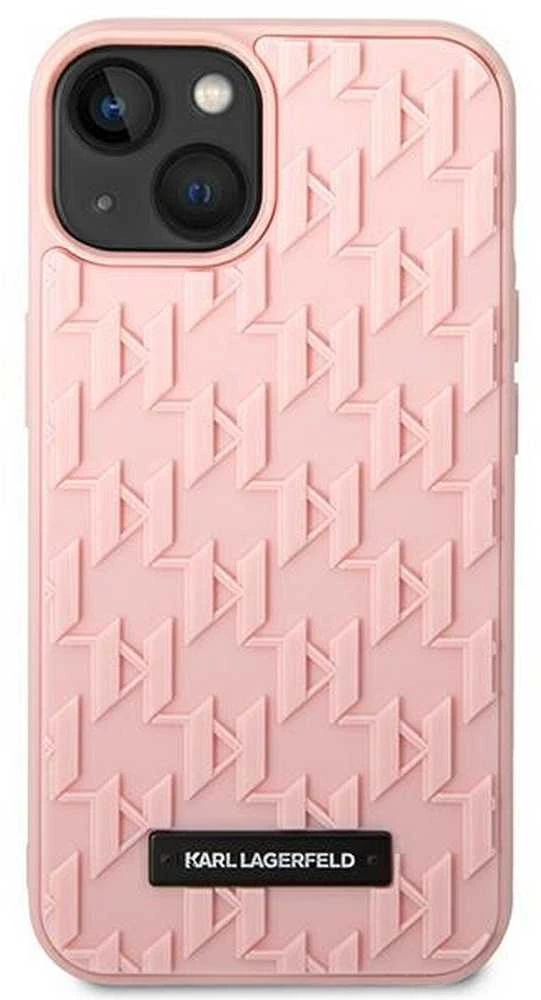 Karl Lagerfeld KLHCP14MRUPKLPP Apple iPhone 14 Plus / 15 Plus 6,7″ kietas dėklas rožinės spalvos 3D Monogram