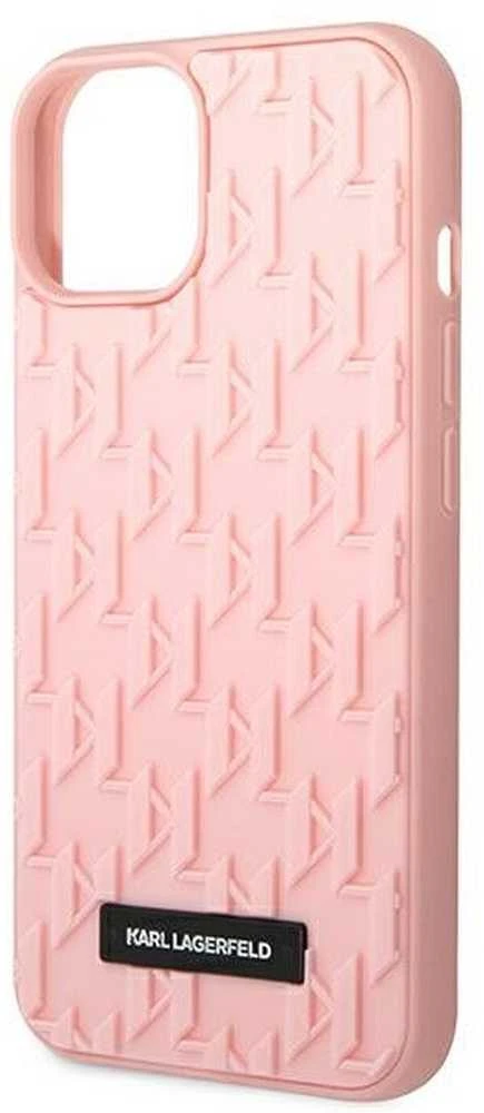 Karl Lagerfeld KLHCP14MRUPKLPP Apple iPhone 14 Plus / 15 Plus 6,7″ kietas dėklas rožinės spalvos 3D Monogram