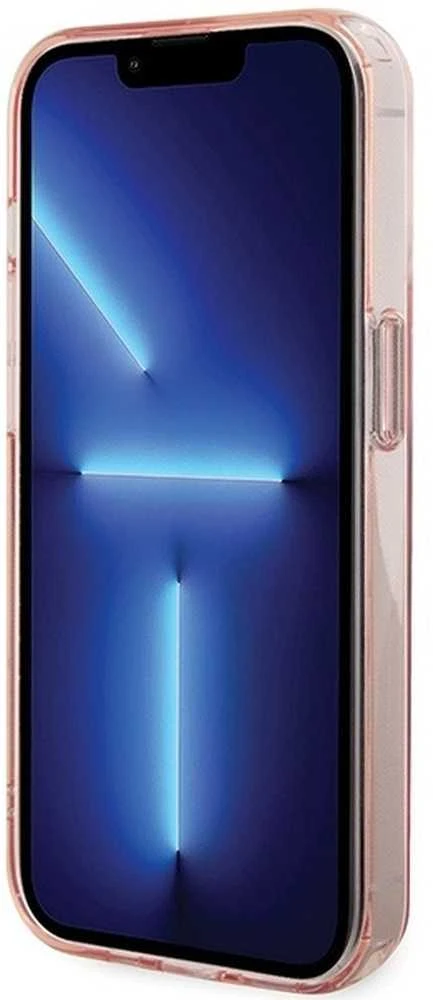 Karl Lagerfeld KLHMP15XHMRSKCP Apple iPhone 15 Pro Max 6.7″ rožinės spalvos kietas dėklas Ring Stand Karl&Choupettte