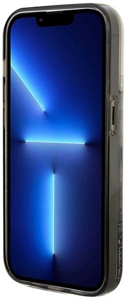 Karl Lagerfeld Liquid Glitter Choupette - dėklas skirtas Apple iPhone 14 Pro Max Transparent