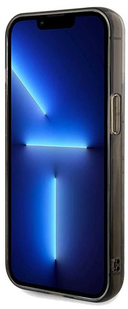 Karl Lagerfeld KLHCP13XLKCNSK Apple iPhone 13 Pro Max 6.7″ skaidrus kietas dėklas Liquid Glitter Choupette