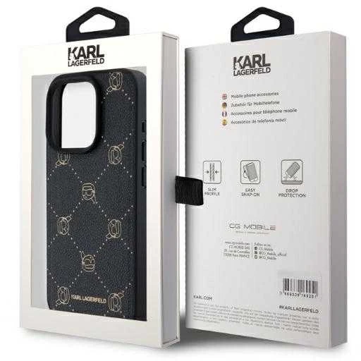 Karl Lagerfeld KLHMP15LPGKHPHK iPhone 15 Pro 6.1″ juodos spalvos Magsafe Karl Head dėklas