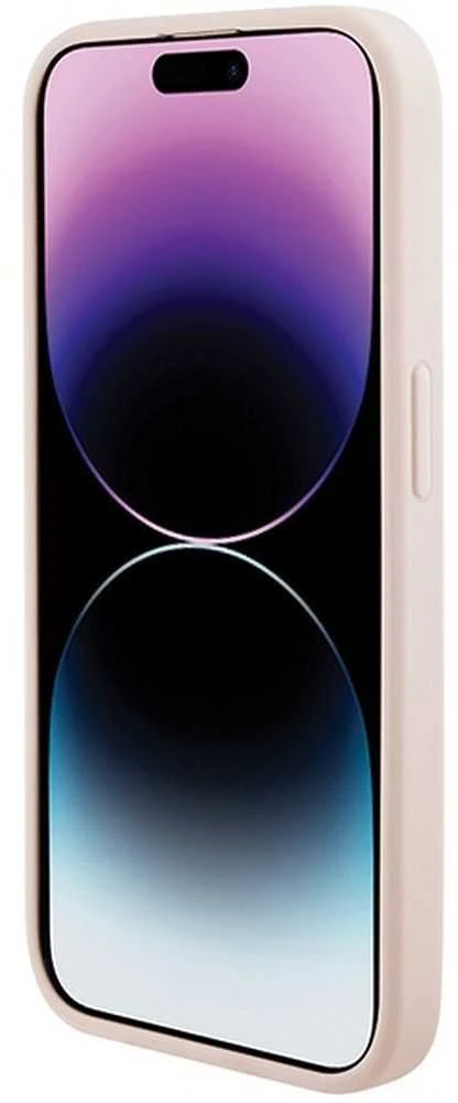 Karl Lagerfeld KLHCP15XPQKPMP Apple iPhone 15 Pro Max 6.7″ rožinės spalvos kietas dėklas Quilted K Pattern