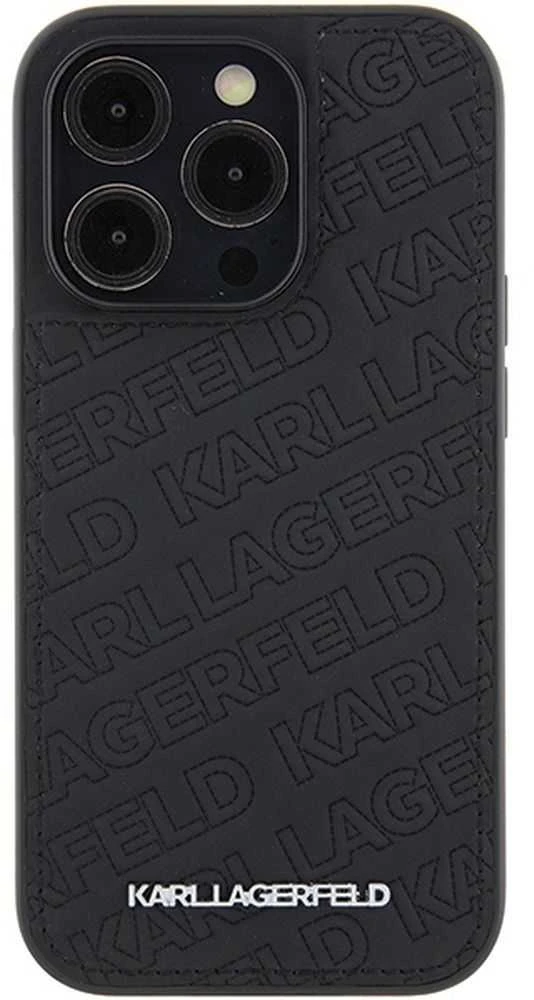 Dėklas Karl Lagerfeld KLHCP15LPQKPMK IPHONE 15 PRO 6.1 "Juodas/Juodas HARDCASE QUILTED K PATTERN