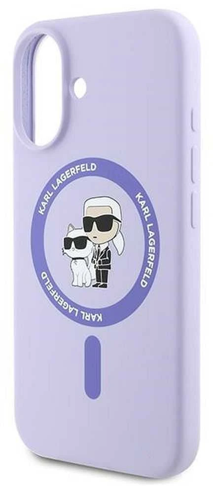 Karl Lagerfeld KLHMP16MSCMKCRHU Apple iPhone 16 Plus 6.7″ violetinės spalvos kietas dėklas Silicone Karl&Choupette